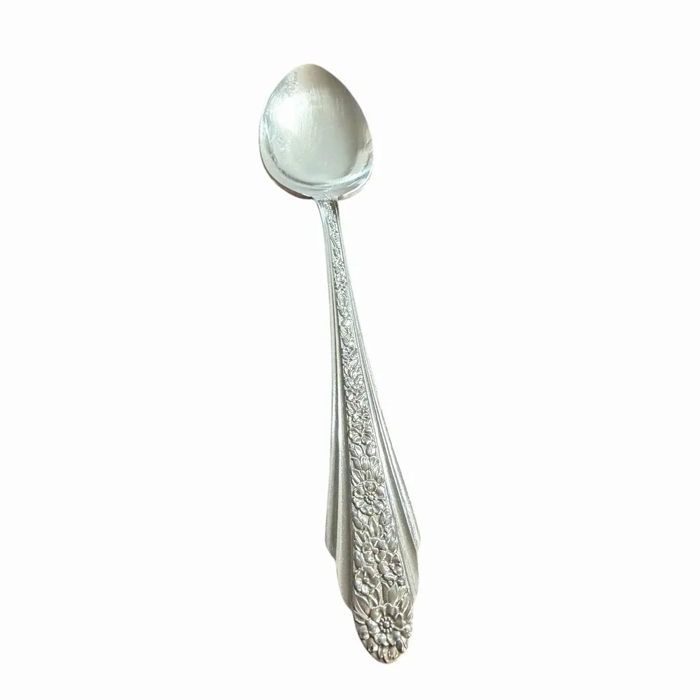 Rogers‎ & Bro Reinforced Plate MODERN ROSE International Silver 1949 Soup Spoon